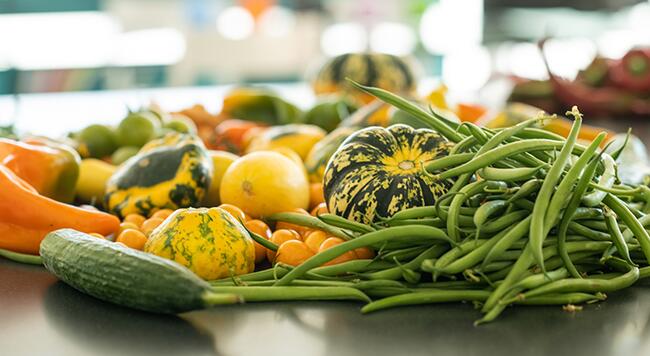 squash and beans